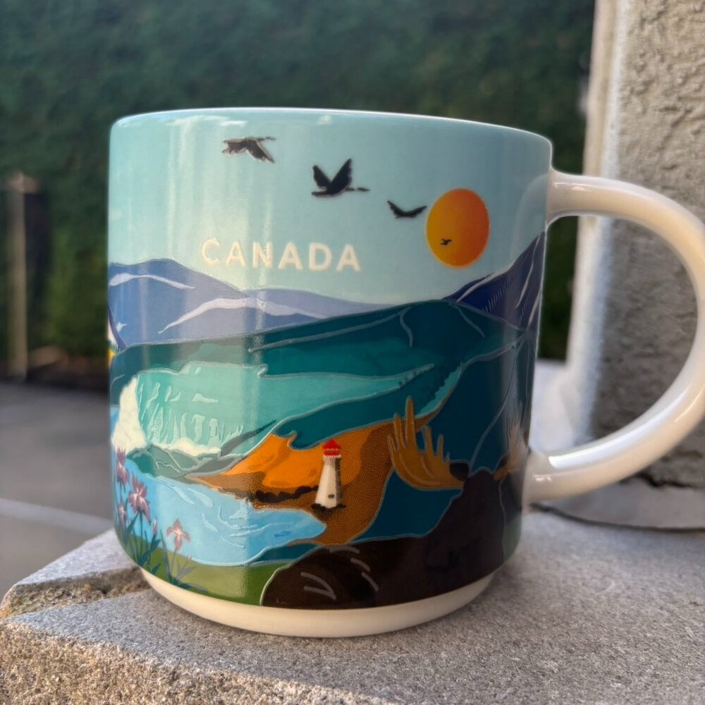 Tim Hortons 2025 Travel Collection Canada Coffee Tea Mug Cup Brand New